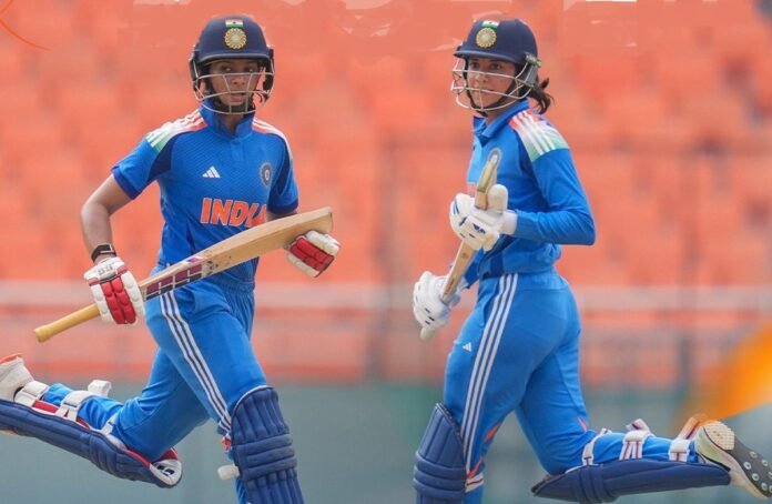 1st ODI: Fifties by Smriti, Pratika, and Harleen propel India to 281/7 against Australia