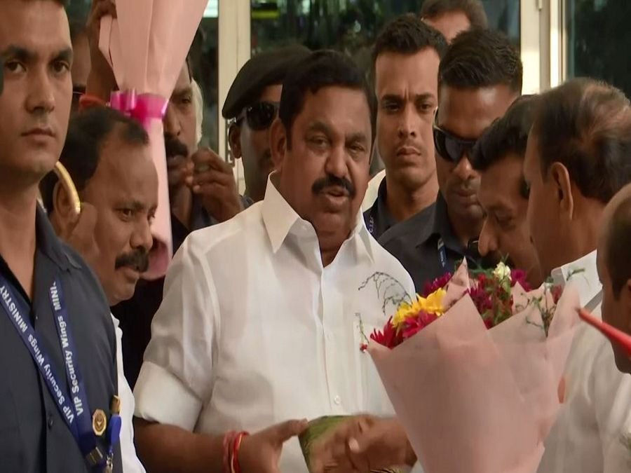 AIADMK Gen Secy EPS arrives in Delhi to meet with VP Radhakrishnan, Amit Shah