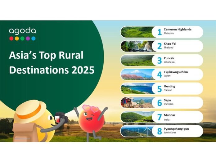 Agoda Reveals Asia’s Top Rural Escapes: Munnar Shines Among Highland Favorites