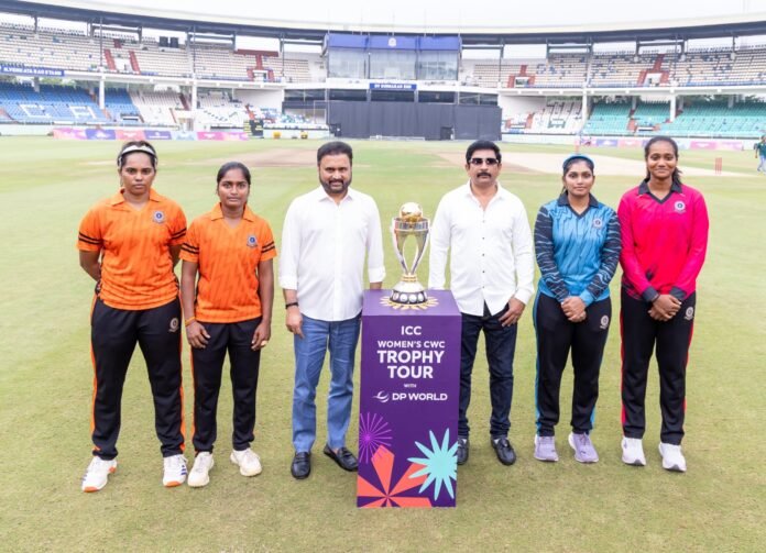 Andhra Cricket Association hails arrival of Women’s World Cup trophy in Visakhapatnam
