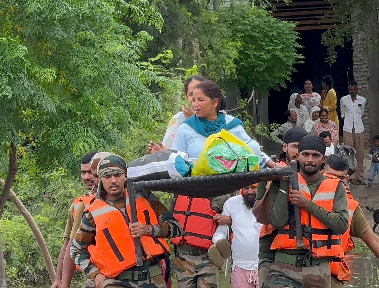 Army rescues bedridden woman trapped in Amritsar flood