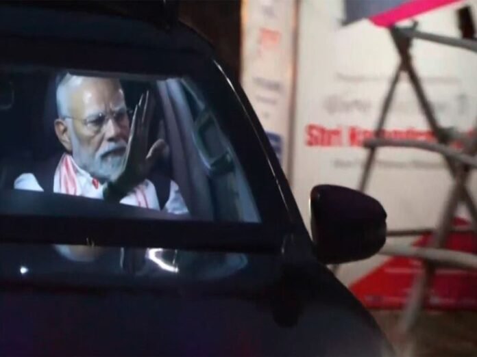Assam: PM Modi holds massive roadshow in Guwahati