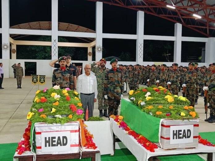 Assam Rifles pays tribute to bravehearts killed in Manipur ambush