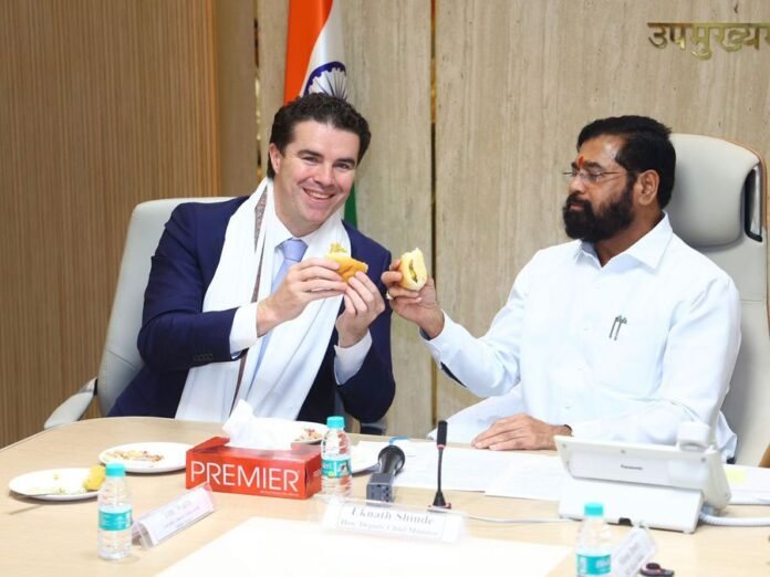 Australian MP Tim Watts meets Maharashtra Dy CM Shinde, discusses boosting ties in agriculture, med-tech, education