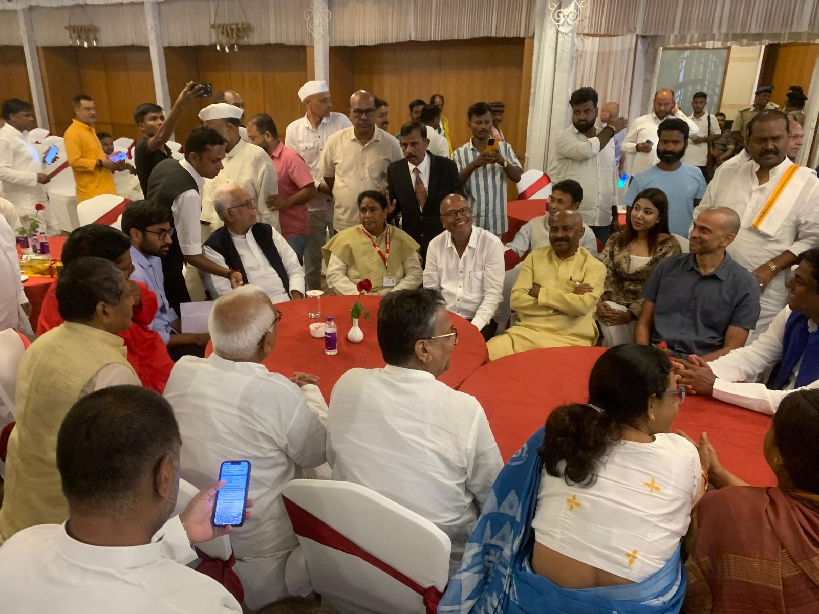 Bihar: Sudarshan Reddy seeks support of INDIA Bloc leaders in Patna