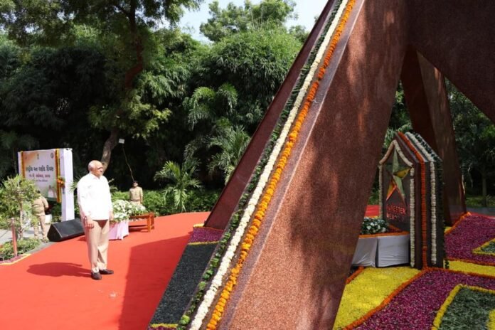 CM Bhupendra Patel pays tribute to forest martyrs at Gujarat's first 'Vanpal Memorial'