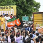 Delhi CM Rekha Gupta flags off 52 trucks of relief material for Punjab flood victims