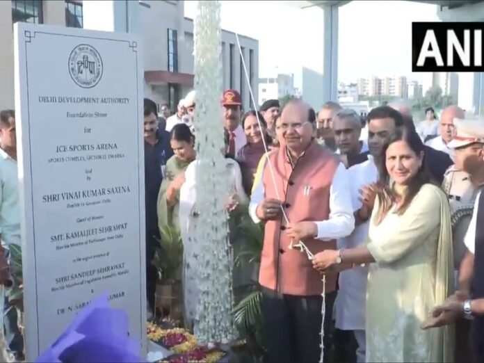 Delhi LG VK Saxena lays foundation for India's first Olympic-level Ice Sports Arena in Dwarka