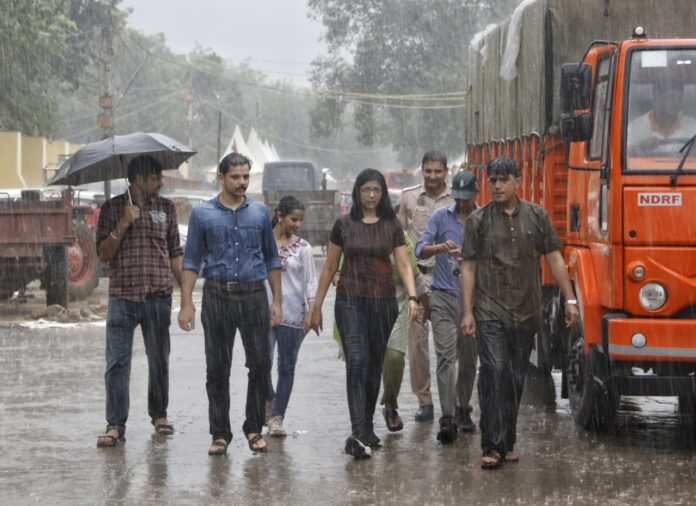 Delhi-NCR drenched: Heavy downpour brings relief from heat, but city chokes on traffic snarls