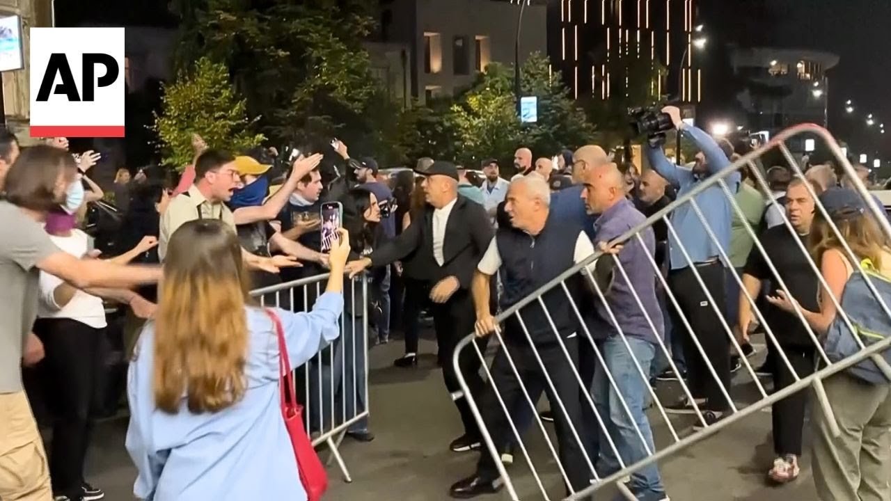 Georgian Dream party supporters attack opposition rally in Tbilisi (Video)