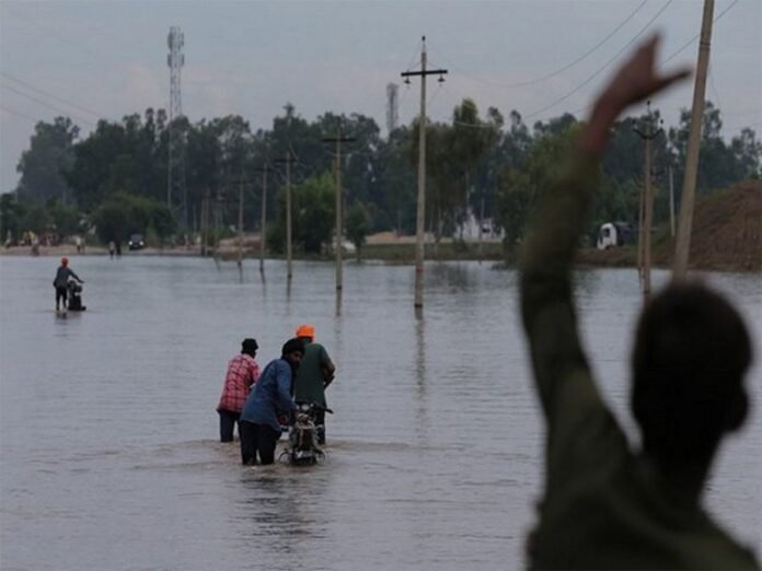 Harjot Singh Bains inspects relief operations in Tarapur, Kiratpur Sahib