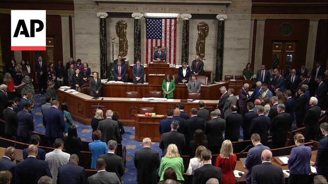 House observes moment of silence for Charlie Kirk after he was fatally shot (Video)