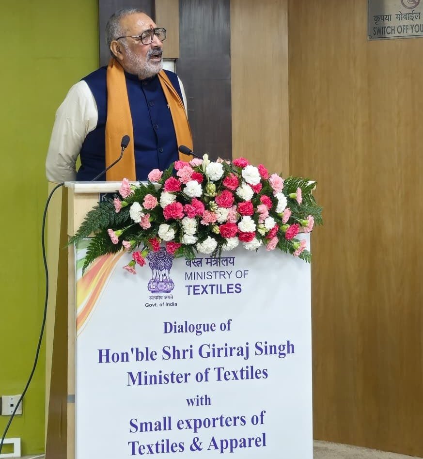India’s textile sector aims to reach $250 billion by 2030 with $100 billion exports: Giriraj Singh 1 India’s textile sector aims to reach $250 billion by 2030 with $100 billion exports: Giriraj Singh