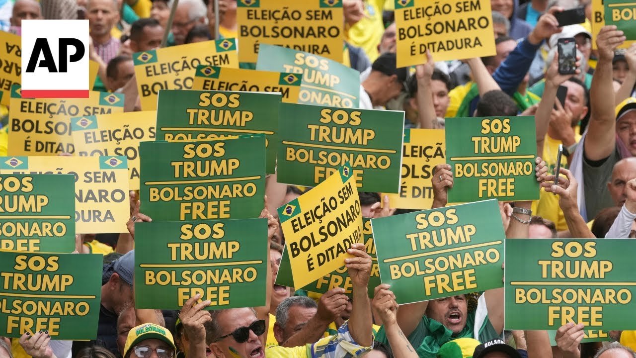 Jair Bolsonaro supporters protest in Brazil before verdict (Video) 1 Jair Bolsonaro supporters protest in Brazil before verdict (Video)