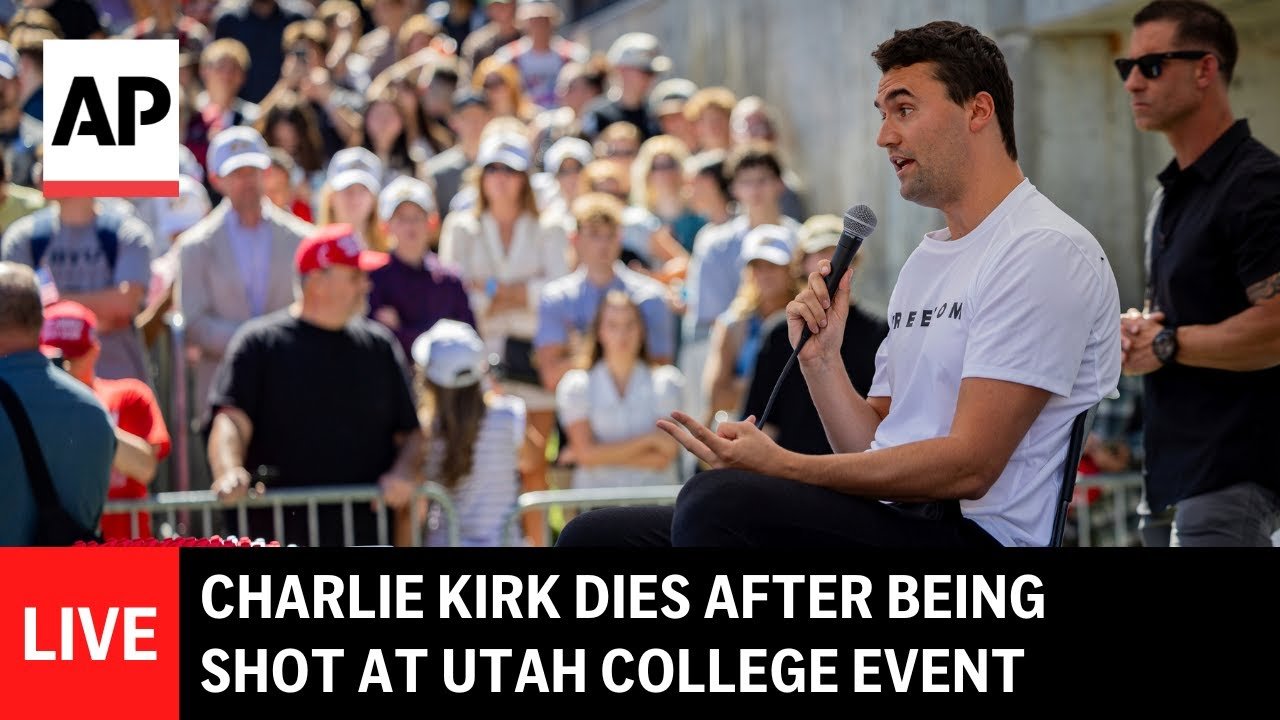 LIVE: Charlie Kirk dies after being shot at Utah college event (Video)