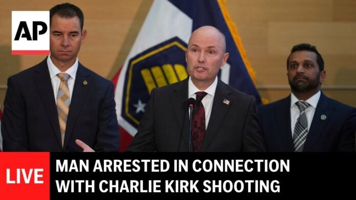 LIVE: Man arrested in connection with Charlie Kirk shooting (Video)