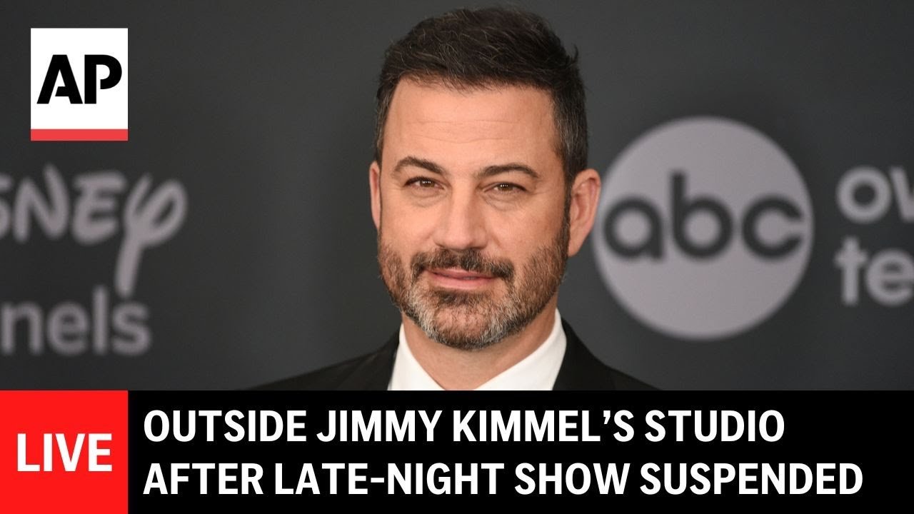 LIVE: Outside Jimmy Kimmel’s studio after ABC suspends show over Charlie Kirk remarks (Video)