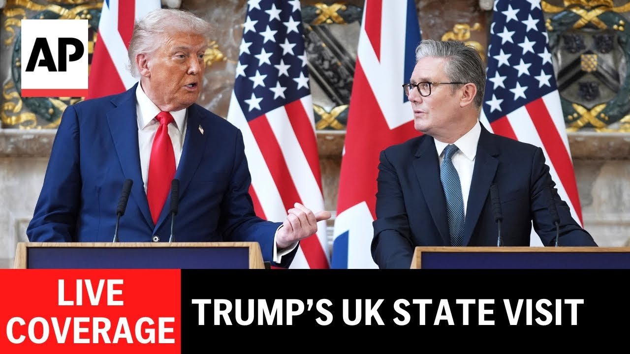 LIVE: Trump meets with Keir Starmer on last day of UK state visit (Video)