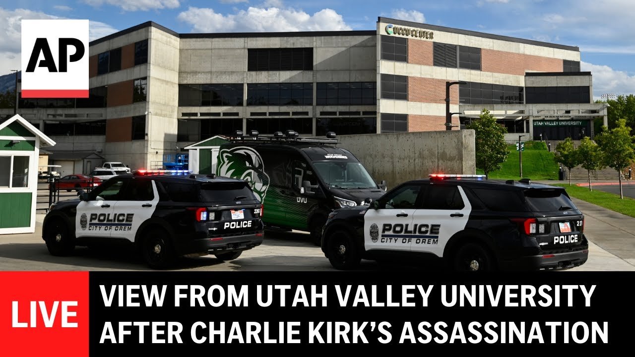 LIVE: View from Utah Valley University after Charlie Kirk’s assassination (Video)