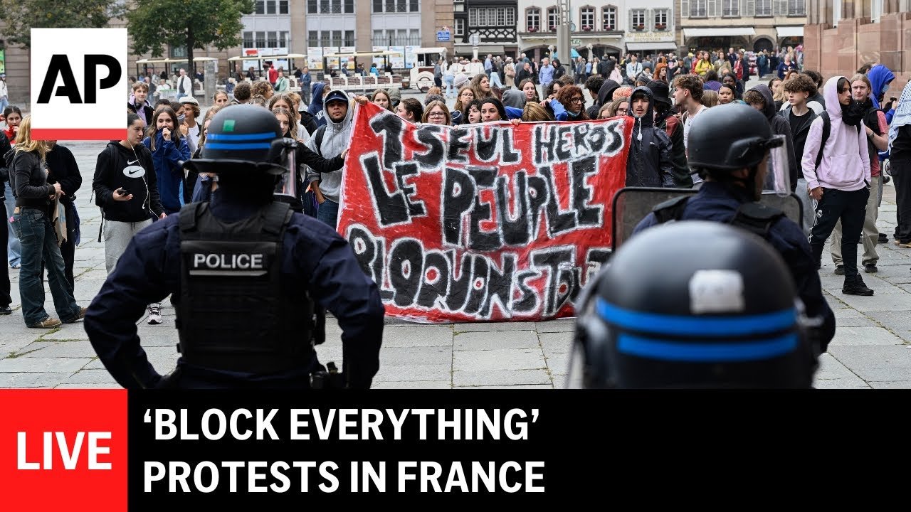 LIVE: ‘Block Everything’ protests in France (Video)
