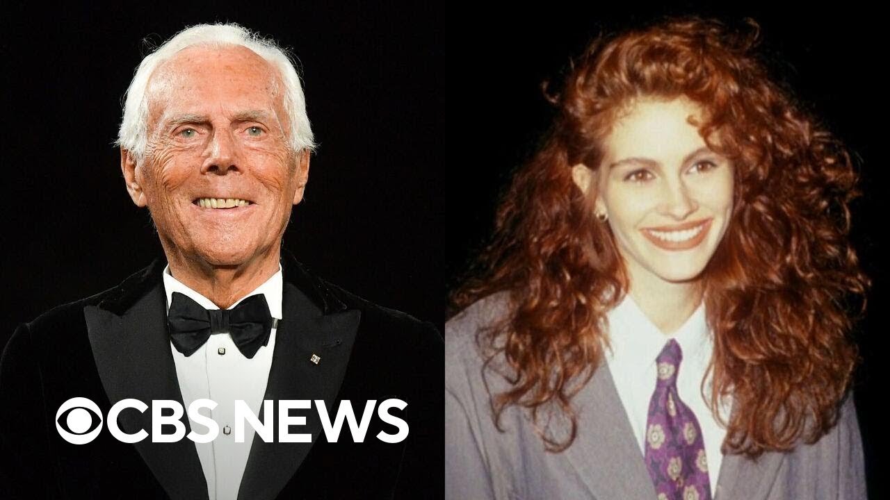 Looking back on Giorgio Armani's iconic looks (Video)