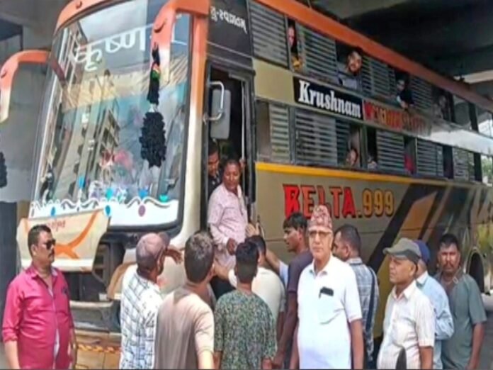 Nepalese citizens depart from Gujarat's Jamnagar amid growing concerns over unrest back home