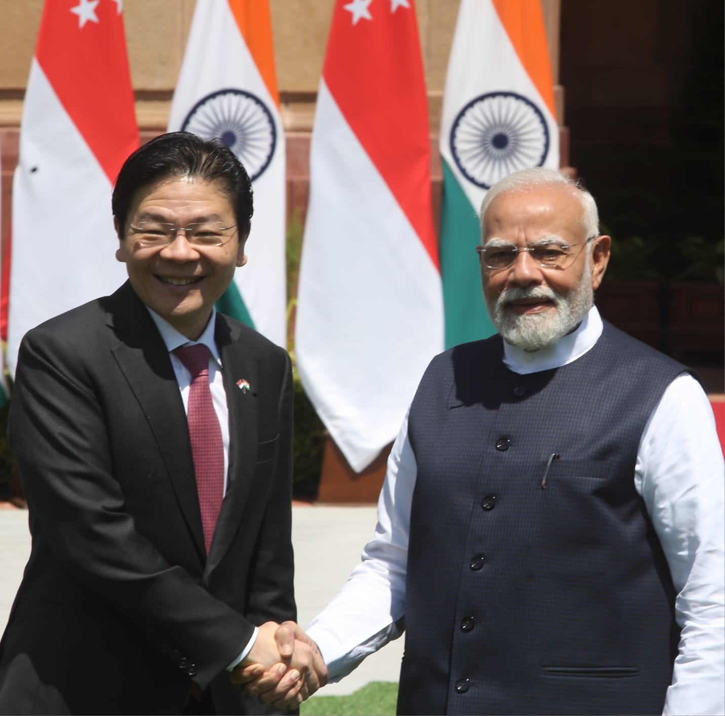 PM Modi, Singapore PM Wong hold bilateral talks at Hyderabad House 1 PM Modi, Singapore PM Wong hold bilateral talks at Hyderabad House