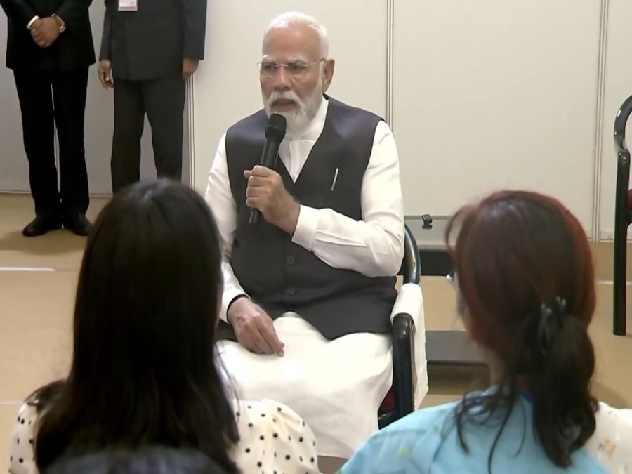 PM Modi interacts with locals in Imphal