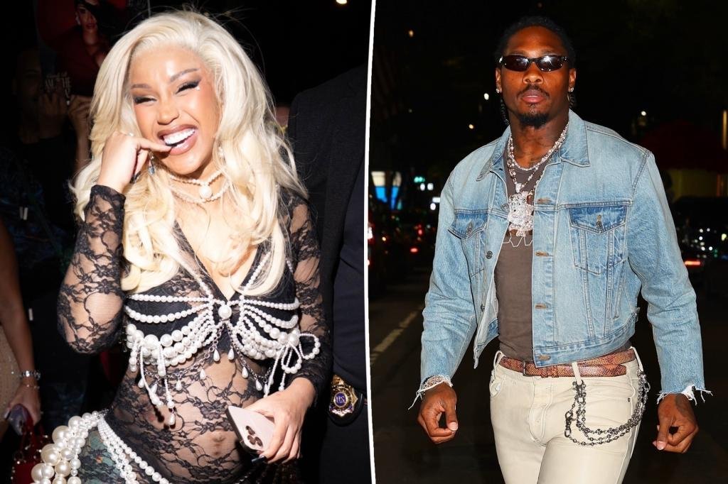 Pregnant Cardi B’s boyfriend, Stefon Diggs, seen leaving hospital with baby carrier 4 months prior to paternity suit