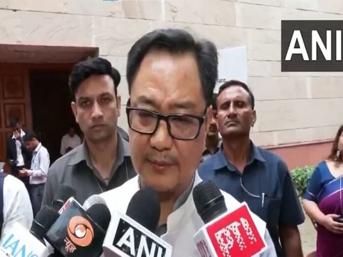 “Rahul Gandhi propounded same narrative that Pakistan creates”: Kiren Rijiju targets Opposition