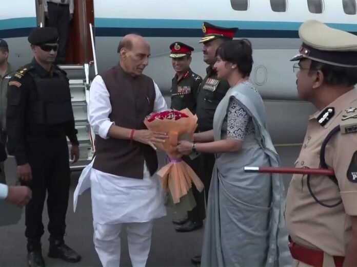 Rajnath Singh arrives in Telangana to attend 'Hyderabad Liberation Day' celebrations tomorrow