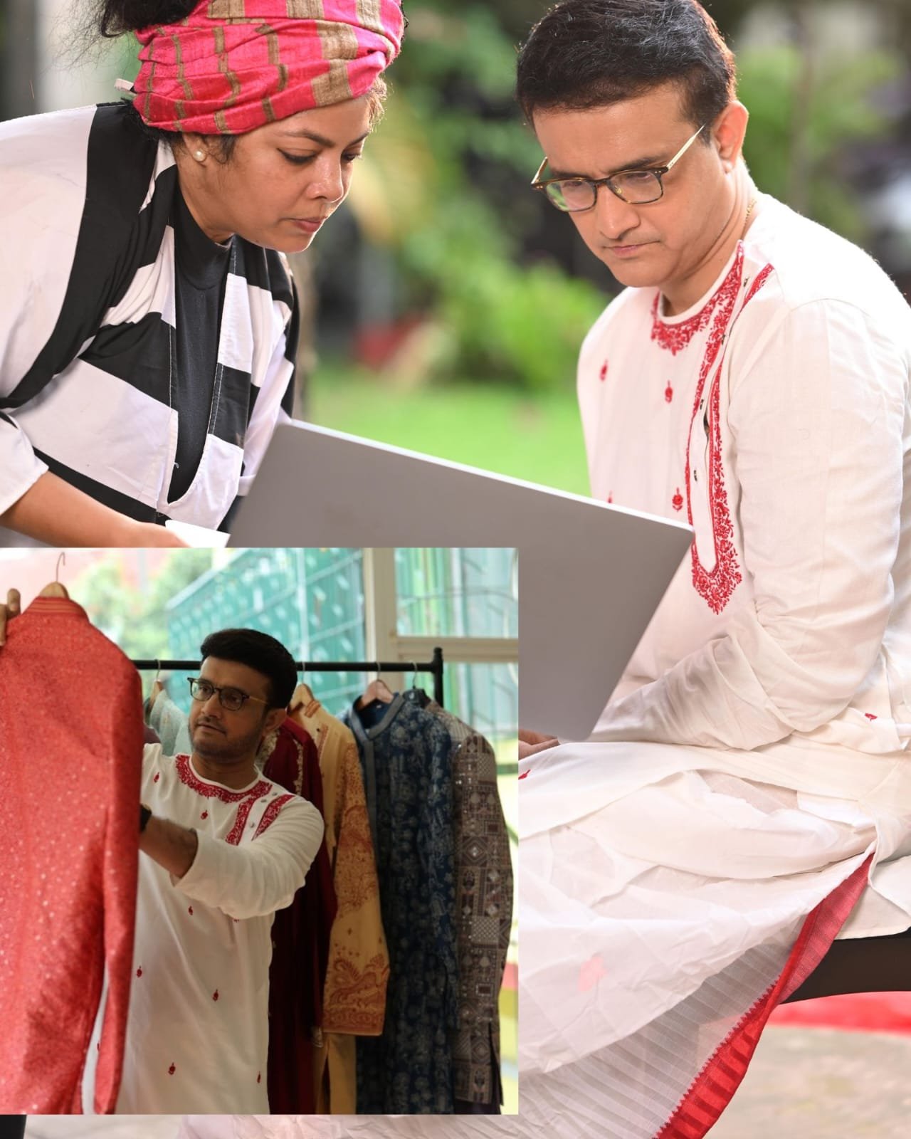 Sourav Ganguly's ethnic charisma sets social media on fire, and fans can't keep calm!