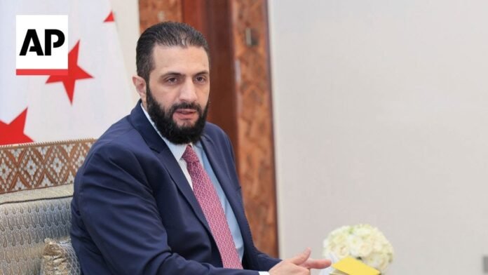 Syria’s interim president says negotiations with Israel for security deal are ongoing (Video)