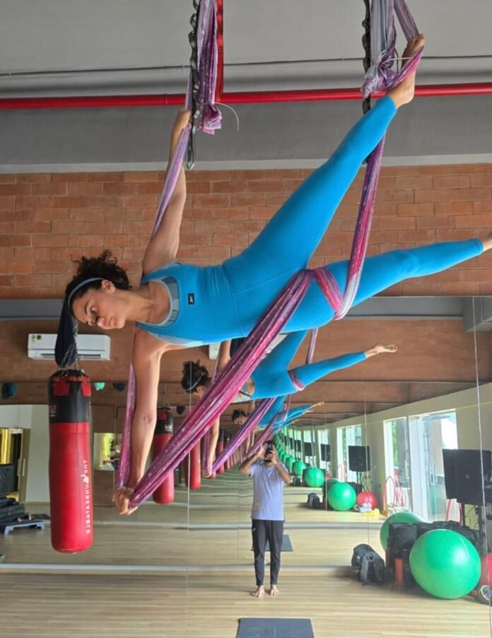 Taapsee Pannu showcases her aerial yoga skills ‘like a boss’