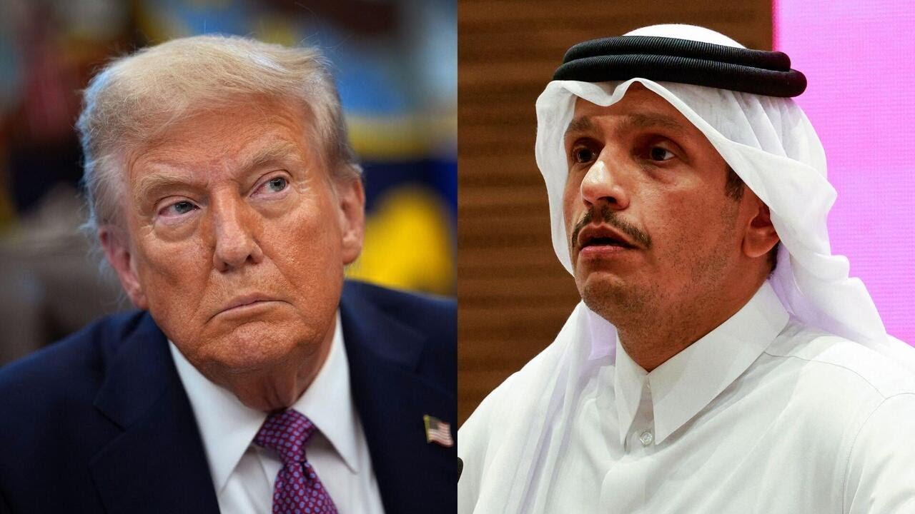 Trump meets with Qatar's prime minister after Israel's attack in Doha (Video)