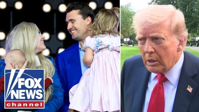 Trump says he spoke with Charlie Kirk’s wife after assassination: ‘We had a long talk’ (Video)