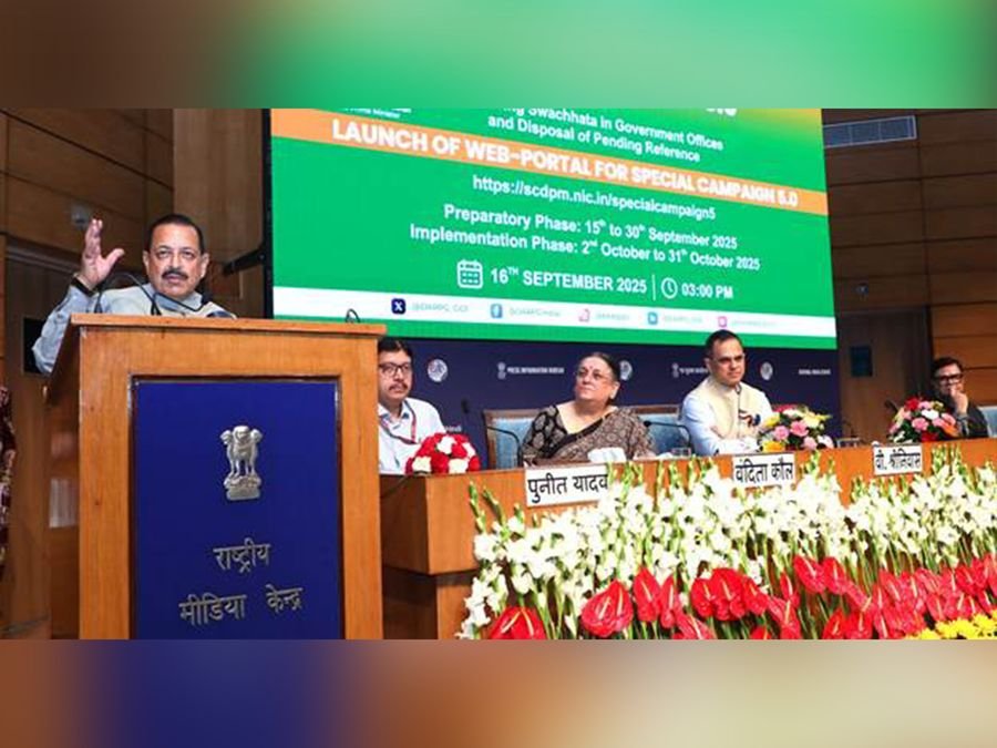 Union Minister Jitendra Singh launches web portal for Special Campaign 5.0 to improve Swachhata in government offices