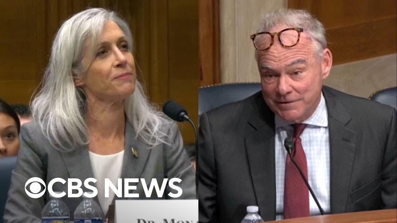 Watch: Tim Kaine apologizes to ex-CDC director for questioning her backbone during confirmation (Video) 1 Watch: Tim Kaine apologizes to ex-CDC director for questioning her backbone during confirmation (Video)