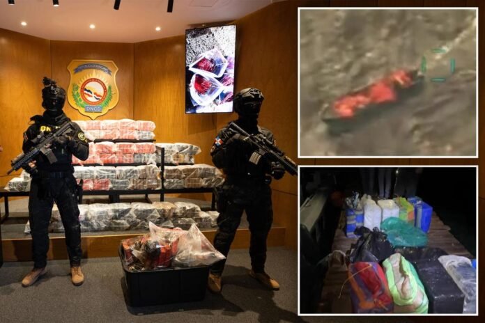 Dominican Republic says it seized 377 packages of cocaine on speedboat destroyed by US Navy