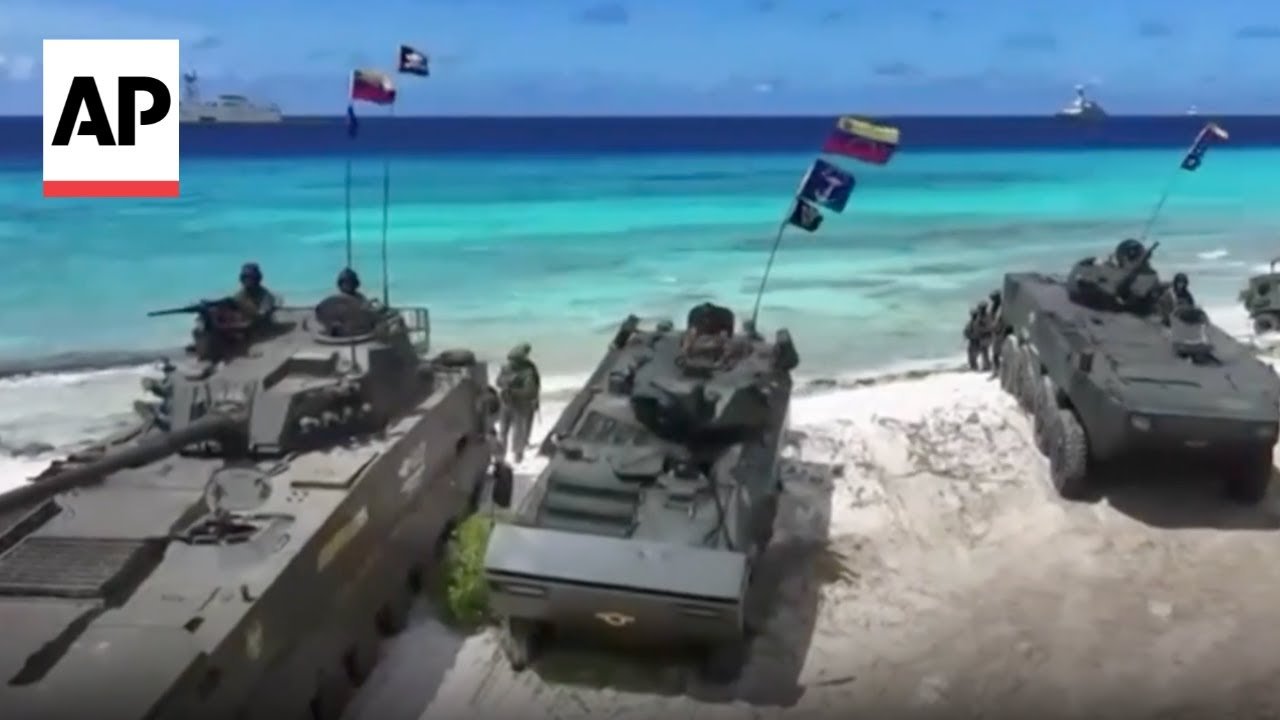 Venezuela conducts military drills in the Caribbean island of La Orchila (Video)