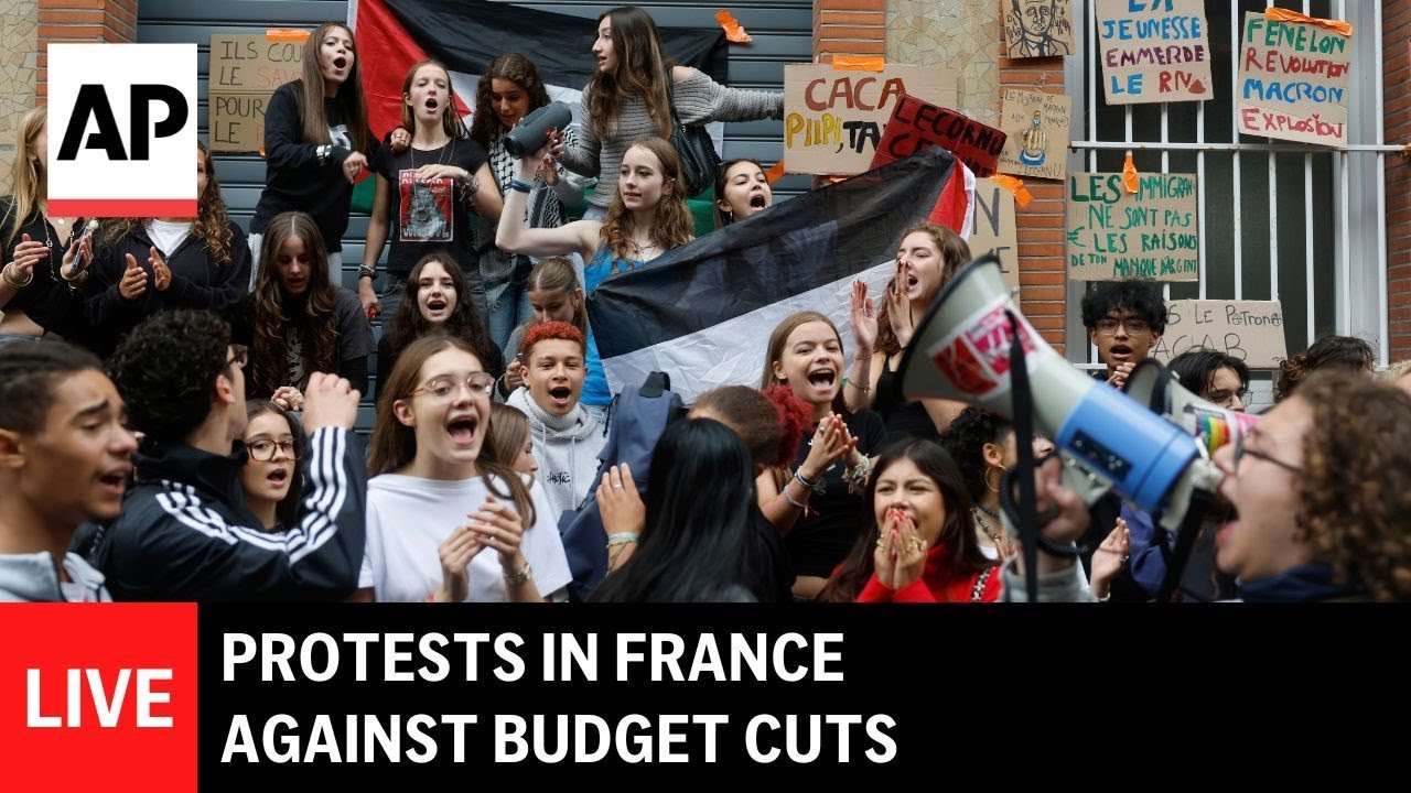 LIVE: Protests in France against budget cuts (Video)