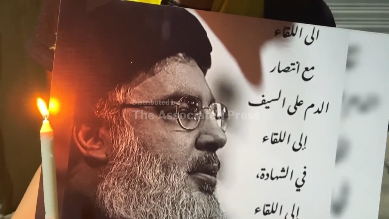 Hundreds of Hezbollah supporters gather at site of Nasrallah's death in Beirut (Video)
