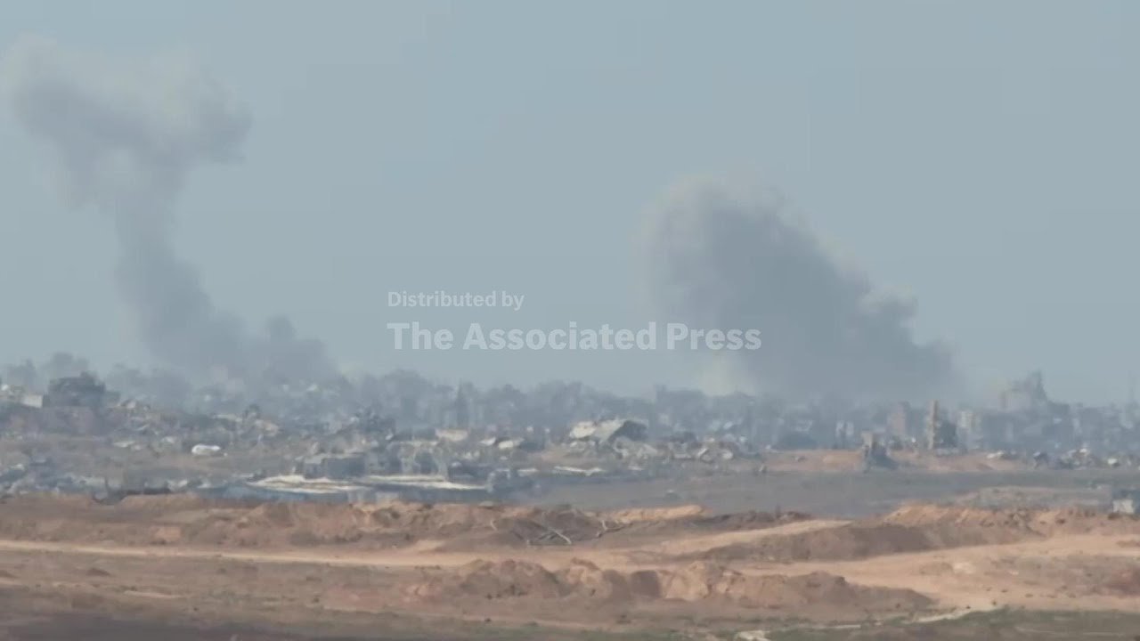 Smoke and gunfire in Gaza as Health Ministry puts death toll at 66,000 (Video)
