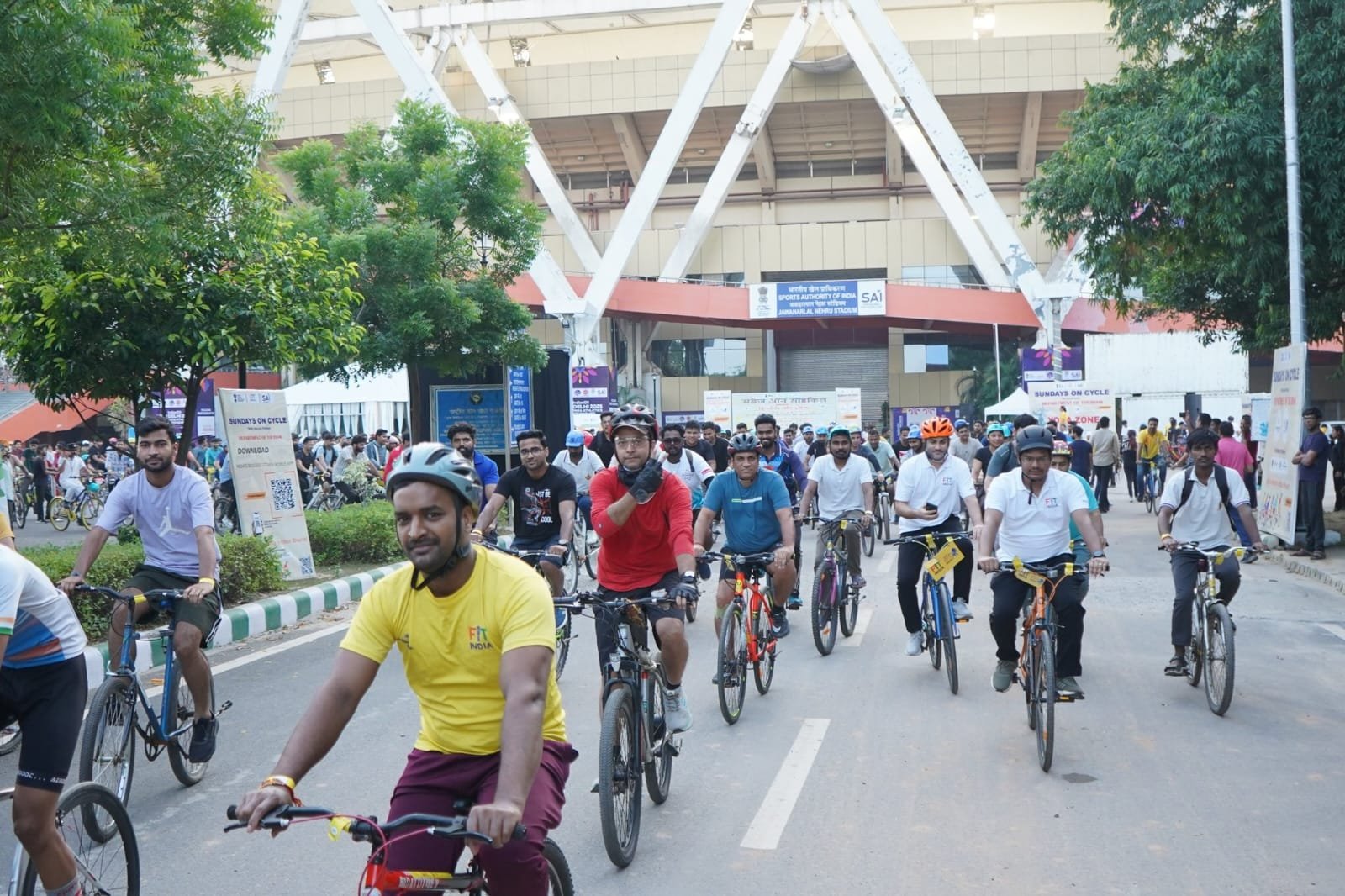 Fit India Sundays on Cycle celebrates World Car Free Day in partnership with the Department of Tourism
