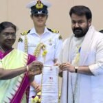 71st National Awards: President Droupadi Murmu confers Dadasaheb Phalke Award to Mohanlal
