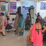 Women in Gujarat receiving free health checkups under Swasth Nari Sashakt Parivar Abhiyaan