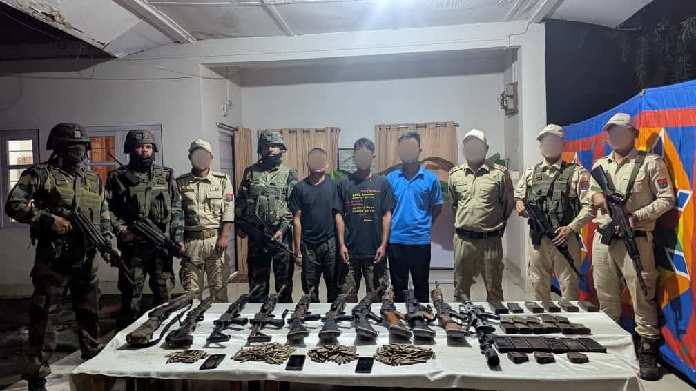 Manipur: 9 militants nabbed; 36 arms, huge ammunition, drugs recovered