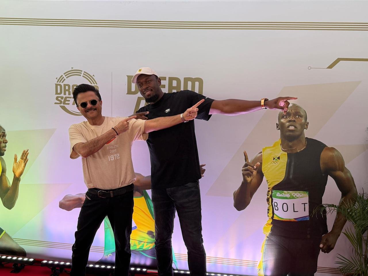 Anil Kapoor enjoys 'a memorable day' with Usain Bolt as they applaud India’s Young Sprinters
