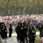 Violence erupts at anti-immigration protest in Netherlands