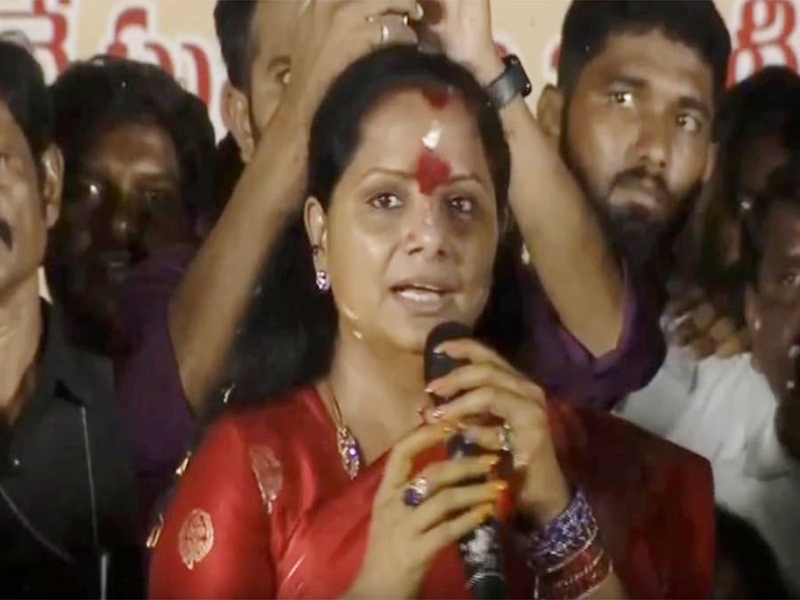 K Kavitha takes veiled jibe at T Harish Rao
